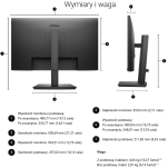 Monitor Dell Pro 24 E2425HSM (210-BRDV) - 8
